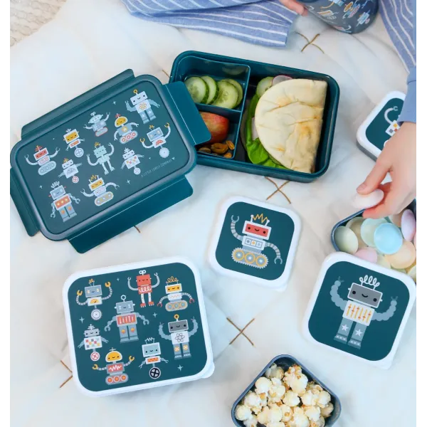 A Little Lovely Company | Φαγητοδοχείο Bento Lunch Box - Robots