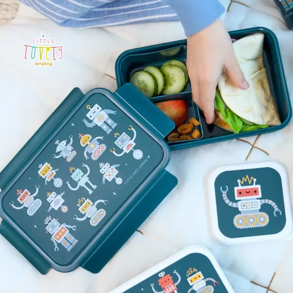 A Little Lovely Company | Φαγητοδοχείο Bento Lunch Box - Robots
