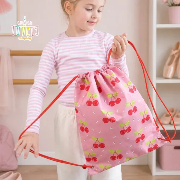 A Little Lovely Company | Tσάντα Πλάτης Γυμναστηρίου - Happy Cherries