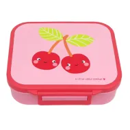 A Little Lovely Company | Φαγητοδοχείο Με Χωρίσματα 900ml - Happy Cherries