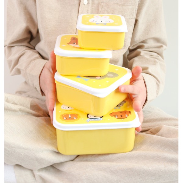 A Little Lovely Company | Lunch & Snack Box - Animal Friends