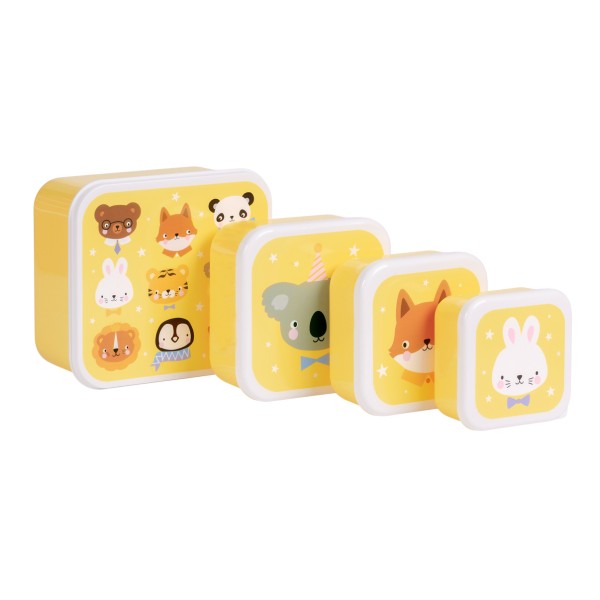 A Little Lovely Company | Lunch & Snack Box - Animal Friends