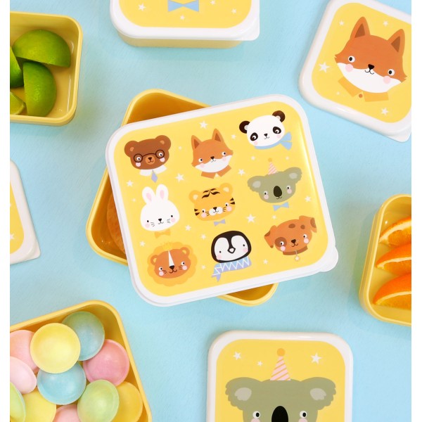 A Little Lovely Company | Lunch & Snack Box - Animal Friends