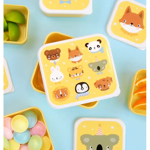 A Little Lovely Company | Lunch & Snack Box - Animal Friends