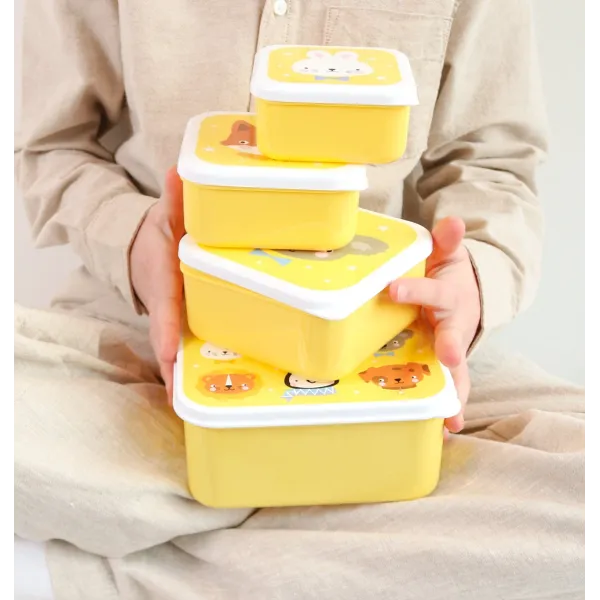 A Little Lovely Company | Lunch & Snack Box - Animal Friends
