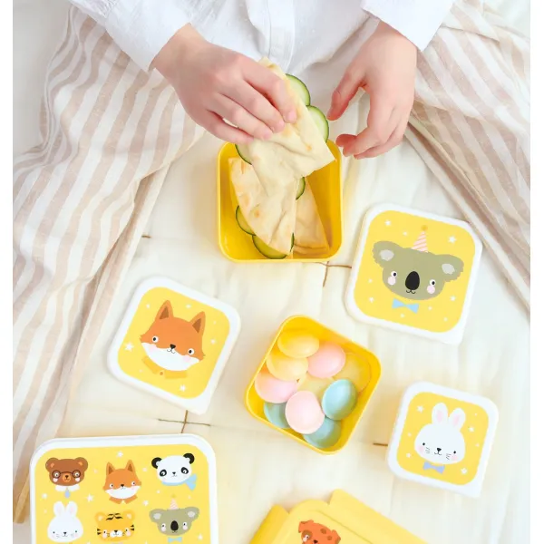 A Little Lovely Company | Lunch & Snack Box - Animal Friends