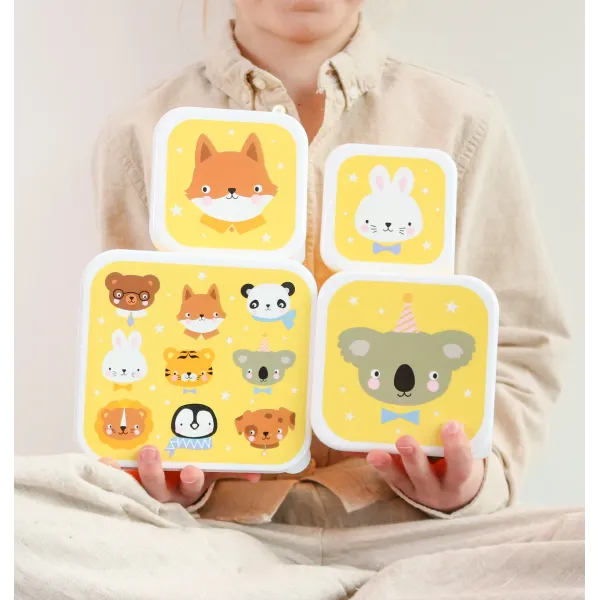 A Little Lovely Company | Lunch & Snack Box - Animal Friends