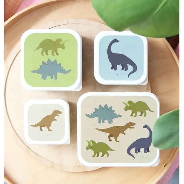 A Little Lovely Company | Lunch & Snack Box - Dinosaurs