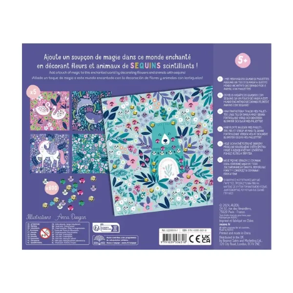 Auzou | Κατασκευή - My Artistic Kit - My Beautiful Sequined Pictures