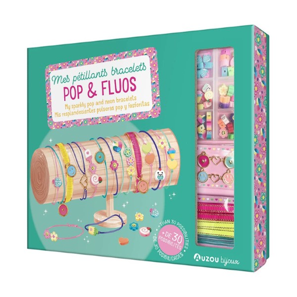 Auzou | Κατασκευή Κοσμημάτων - My Sparkling Pop and Fluorescent Bracelets