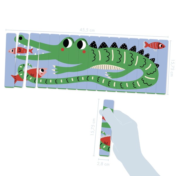 Avenue Mandarine | Εκπαιδευτικό Παζλ σε Στικς 64 τεμ - Ζώα της Σαβάνα