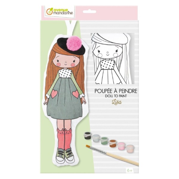 Avenue Mandarine | Ζωγράφισε τη κούκλα σου - Lisa
