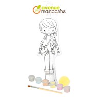 Avenue Mandarine | Ζωγράφισε τη κούκλα σου - Chloe