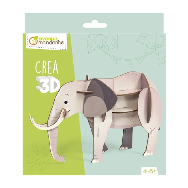 Avenue Mandarine | Κατασκευή Puzzle 3D - Ελέφαντας