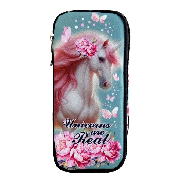 Back Me Up | Κασετίνα  Βαρελάκι Οβάλ - Butterfly Unicorn