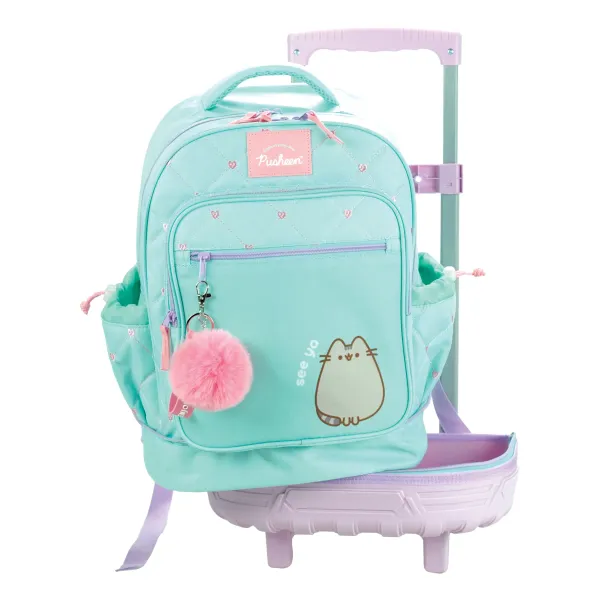 BMU | Τσάντα με Αποσπώμενο Trolley Δημοτικού - Pusheen The Cat