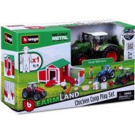 Bburago | Φάρμα με ζώα και Μεταλλικό τρακτέρ Fendt  Bburago | Φάρμα με ζώα και Μεταλλικό τρακτέρ Fendt