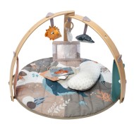 Bo Jungle | Χαλάκι δραστηριοτήτων και Βρεφικό γυμναστήριο με παιχνίδια και μαξιλαράκι - Ocean Bliss
