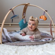 Bo Jungle | Χαλάκι δραστηριοτήτων και Βρεφικό γυμναστήριο με παιχνίδια και μαξιλαράκι - Ocean Bliss