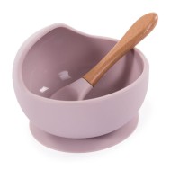 Bo Jungle | Μπολ σιλικόνης με βεντούζα και κουτάλι - Pink Bo Jungle | Μπολ σιλικόνης με βεντούζα και κουτάλι - Pink