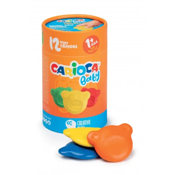 Carioca | Κηρομπογίες Teddy Baby - 12 Τεμάχια