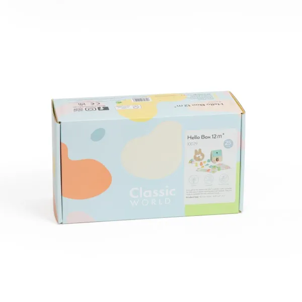 Classic World | Ξύλινο Ξύλινο Σετ για Μωρά 12m+ - Hello Box