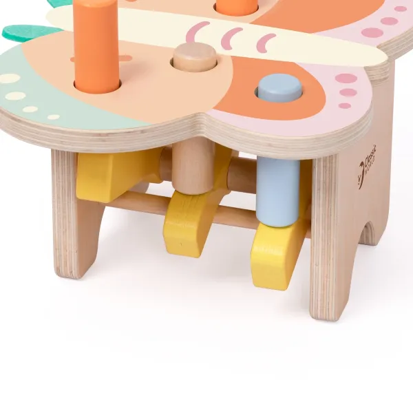 Classic World | Ξύλινος Πάγκος με Σφυράκι - Πεταλούδα