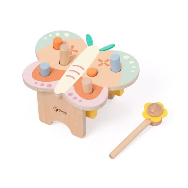 Classic World | Ξύλινος Πάγκος με Σφυράκι - Πεταλούδα