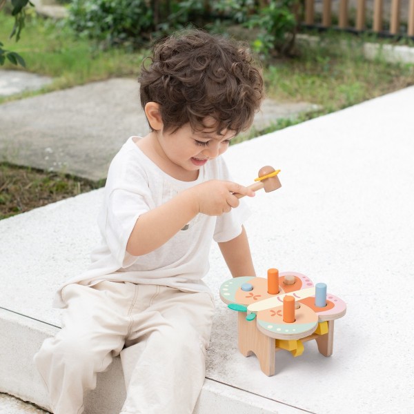 Classic World | Ξύλινος Πάγκος με Σφυράκι - Πεταλούδα