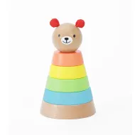 Classic World | Ξύλινη Πυραμίδα - Αρκουδάκι