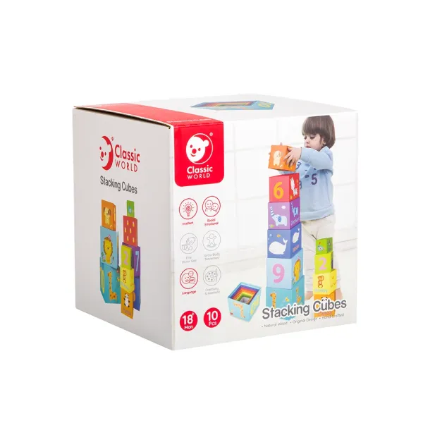 Classic World | Κύβοι Στοίβαξης -  Ζώα και Αριθμοί