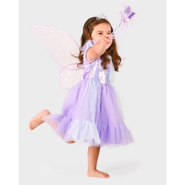 Den Goda Fen | Παιδική Στολή Με Αξεσουάρ 4-6 ετών - Μωβ Πεταλούδα