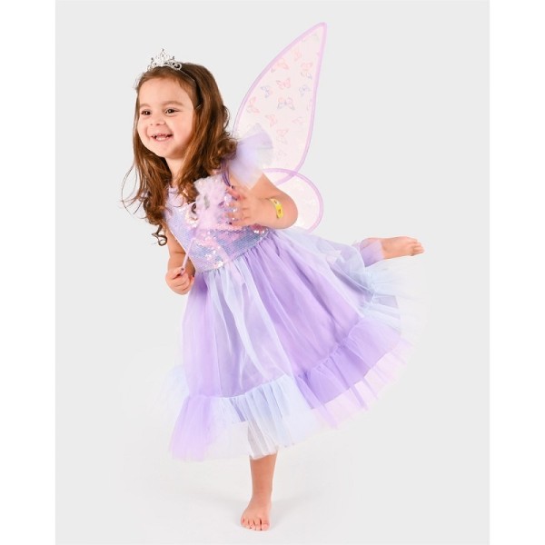 Den Goda Fen | Παιδική Στολή Με Αξεσουάρ 4-6 ετών - Μωβ Πεταλούδα