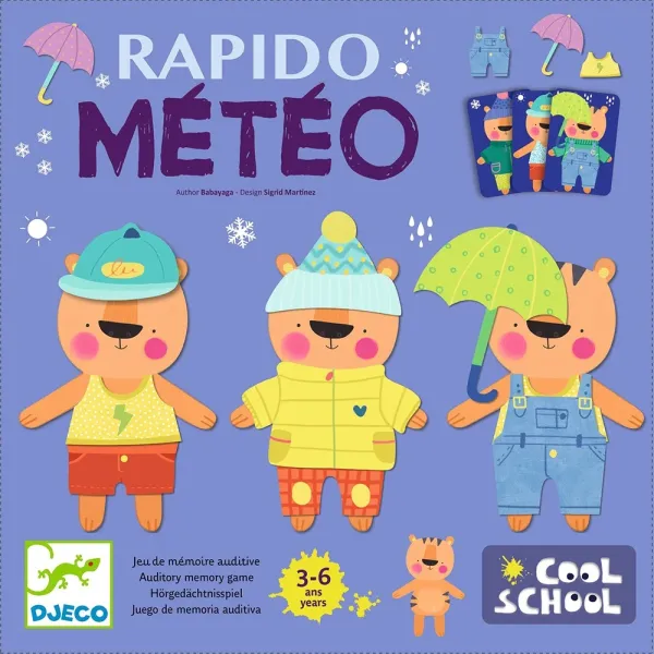 Djeco | Επιτραπέζιο Μνήμης - Rapido Meteo