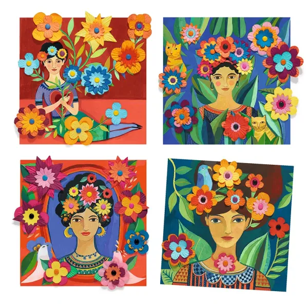Djeco | Δημιουργώ 3D εικόνες - Frida Kahlo 