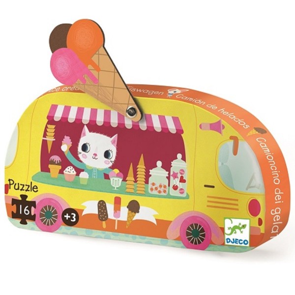 Djeco | Παζλ 16 τεμ - Παγωτατζίδικο