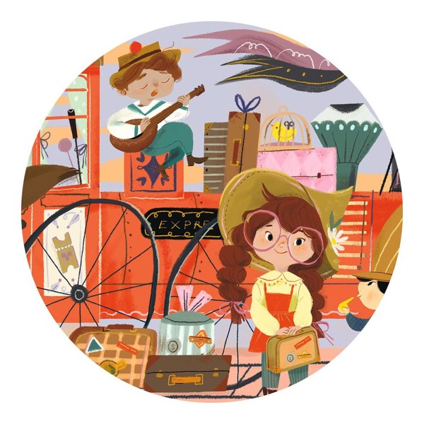 Djeco | Παζλ 36 τεμ. - Mia, ταξίδι με τρένο