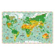 Djeco | Παζλ Παρατήρησης 200 τεμ - Παγκόσμιος χάρτης