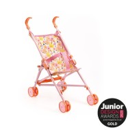 Djeco | Καρότσι Κούκλας Σπαστό - Λουλούδια