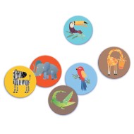 Djeco | Μέμο 30 τεμ - Ζωάκια της ζούγκλας