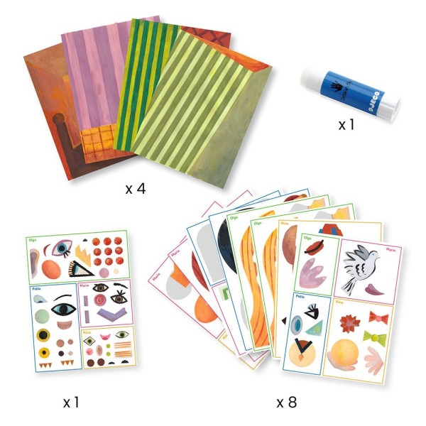 Djeco | Inspired by Picasso -  Κολάζ Κυβισμός Πορτραίτα