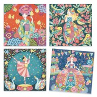 Djeco l Κατασκευή Δημιουργώ με γκλίτερ - Το πάρτυ της πριγκίπισσας