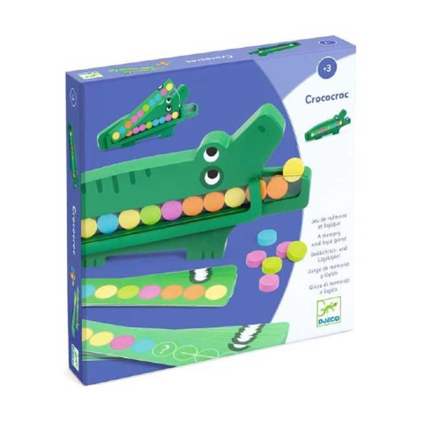 Djeco | Εκπαιδευτικό παιχνίδι παρατήρησης και χρωμάτων - Ο κροκόδειλος