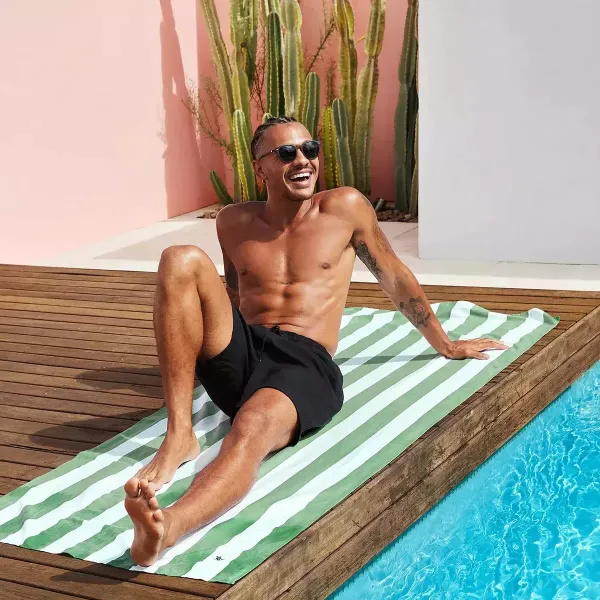 Dock & Bay | Πετσέτα Θαλάσσης Quickdry Cabana Μικροϊνών Large - Olive