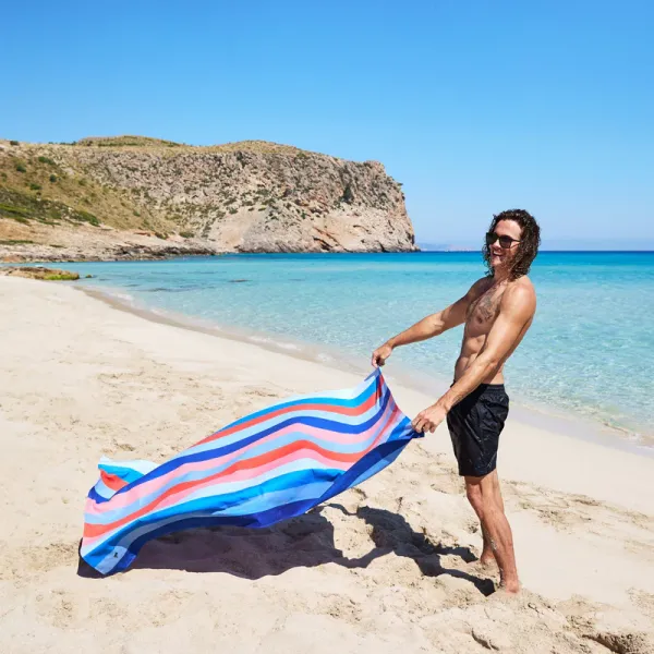 Dock & Bay | Πετσέτα Θαλάσσης Quickdry Μικροϊνών Large - Unicorn Waves