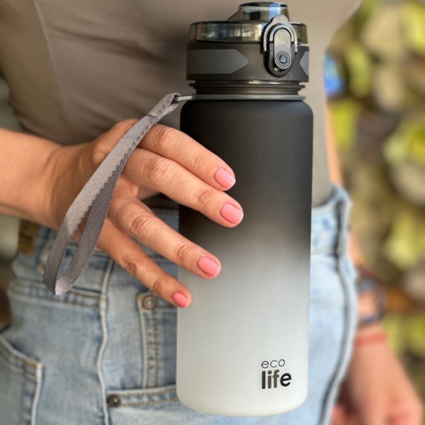 Ecolife | Μπουκάλι Tritan 800ml- Middle Grey