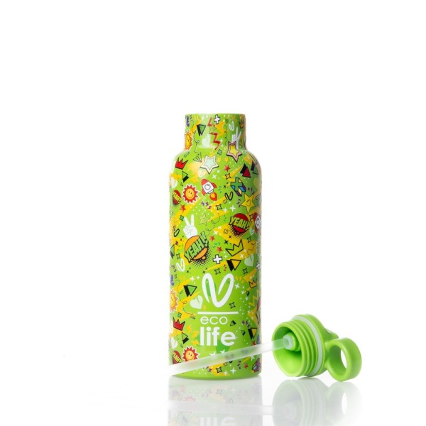 Ecolife | Παγούρι Θερμός x Vasiliki 500 ml - Borola