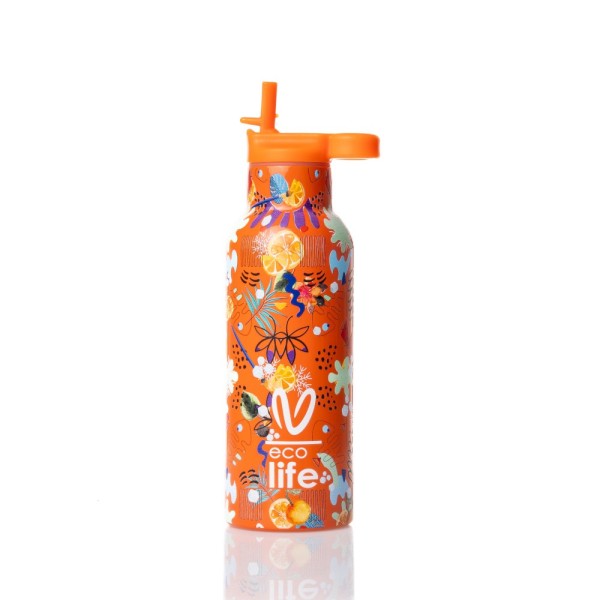 Ecolife | Παγούρι Θερμός x Vasiliki 500 ml - Ice