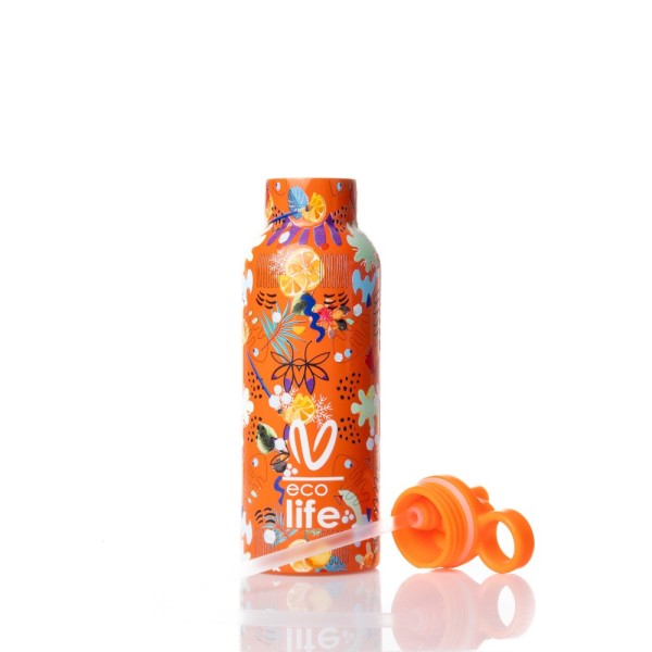 Ecolife | Παγούρι Θερμός x Vasiliki 500 ml - Ice