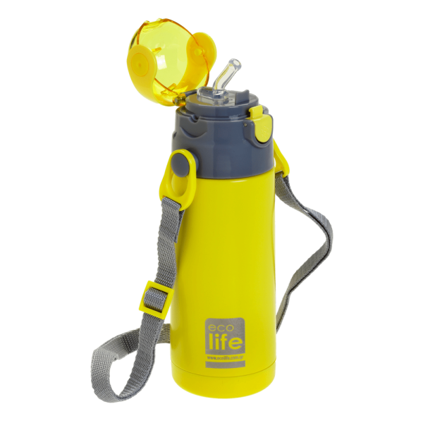 Ecolife | Παγούρι Θερμός 400 ml - Yellow